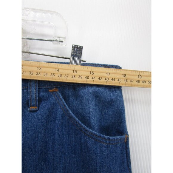 VINTAGE Wrangler Jeans 38 Short Bootcut Denim Work Cowboy USA 38X29 - Picture 3 of 8